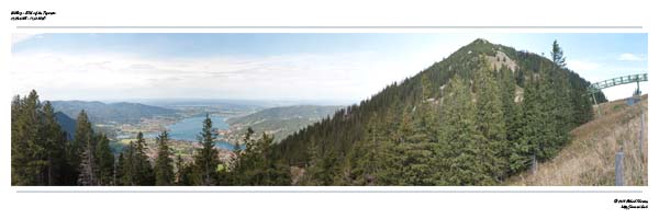 Blick vom Wallberg auf den Tegernsee