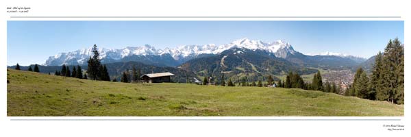 Blick vom Wank auf die Zugspitze