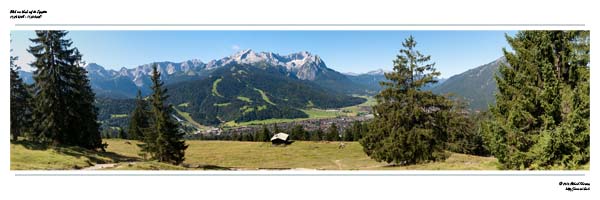 Blick vom Wank auf die Zugspitze